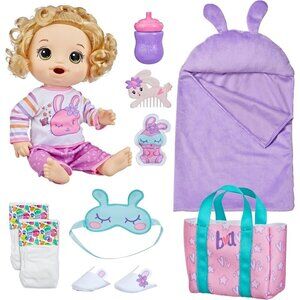 🆕 Reborn Baby Doll Bunny Sleepover Bedtime-Themed Blonde Hair Accessories Toys